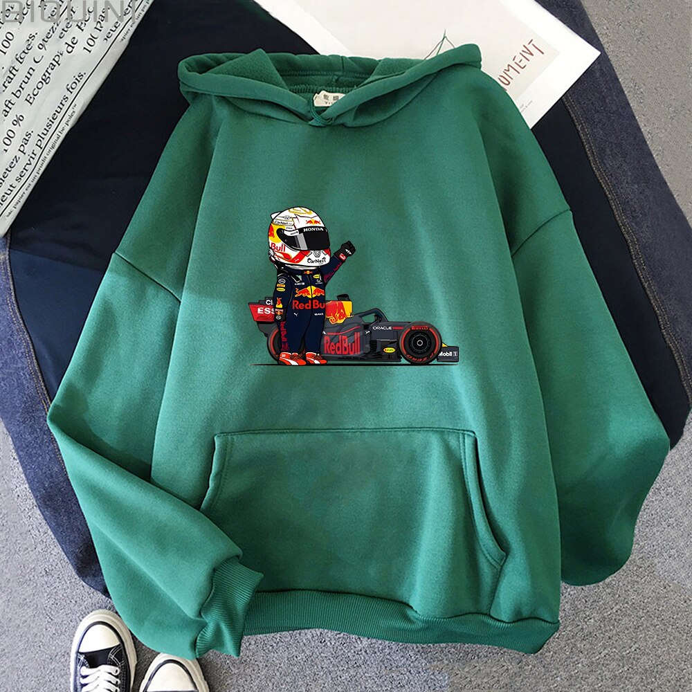 Kawaii Mini F1 Hoodie - Dark Green / L - Women’s Clothing & Accessories - Shirts & Tops - 11 - 2024