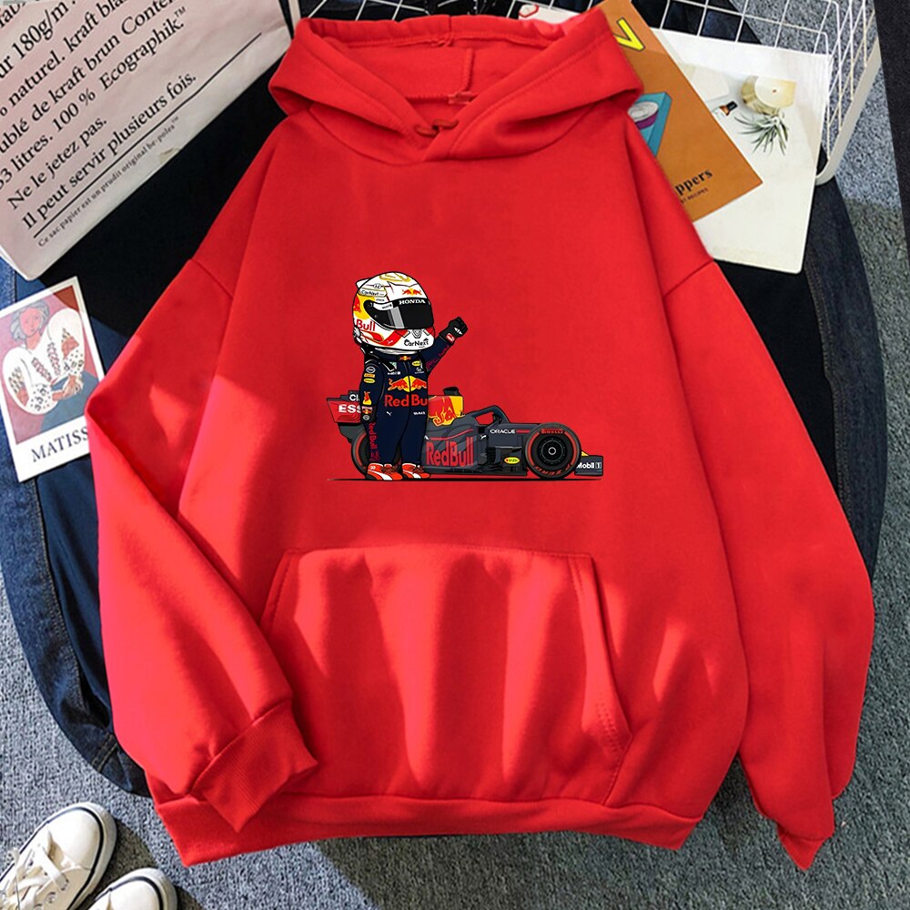 Kawaii Mini F1 Hoodie - Red / L - Women’s Clothing & Accessories - Shirts & Tops - 16 - 2024