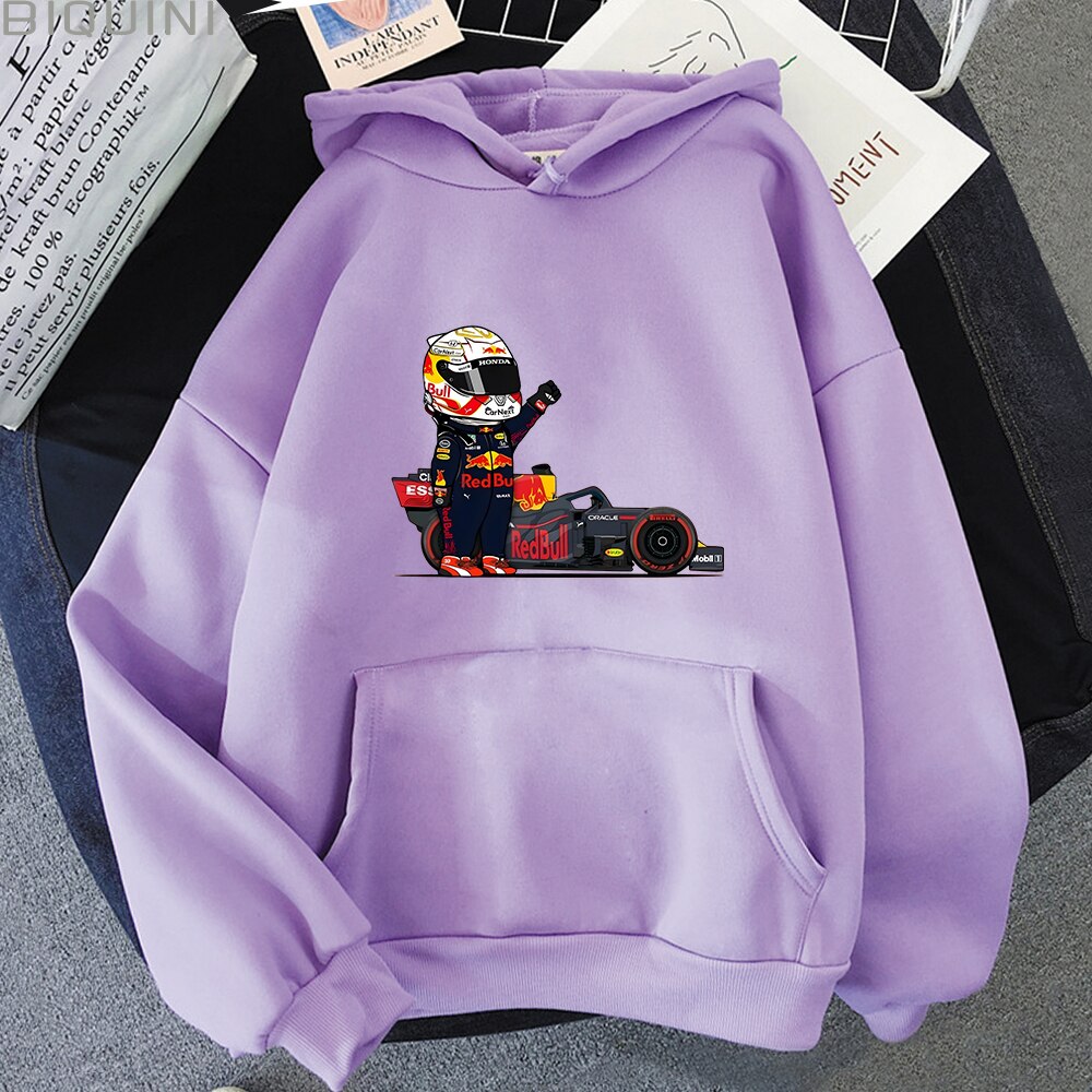 Kawaii Mini F1 Hoodie - Light Purple / L - Women’s Clothing & Accessories - Shirts & Tops - 17 - 2024