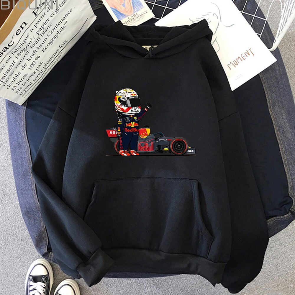 Kawaii Mini F1 Hoodie - Black / L - Women’s Clothing & Accessories - Shirts & Tops - 9 - 2024