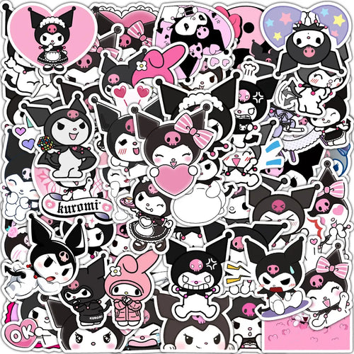 Kawaii Kuromi Stickers: Waterproof Decals - Stickers - 1