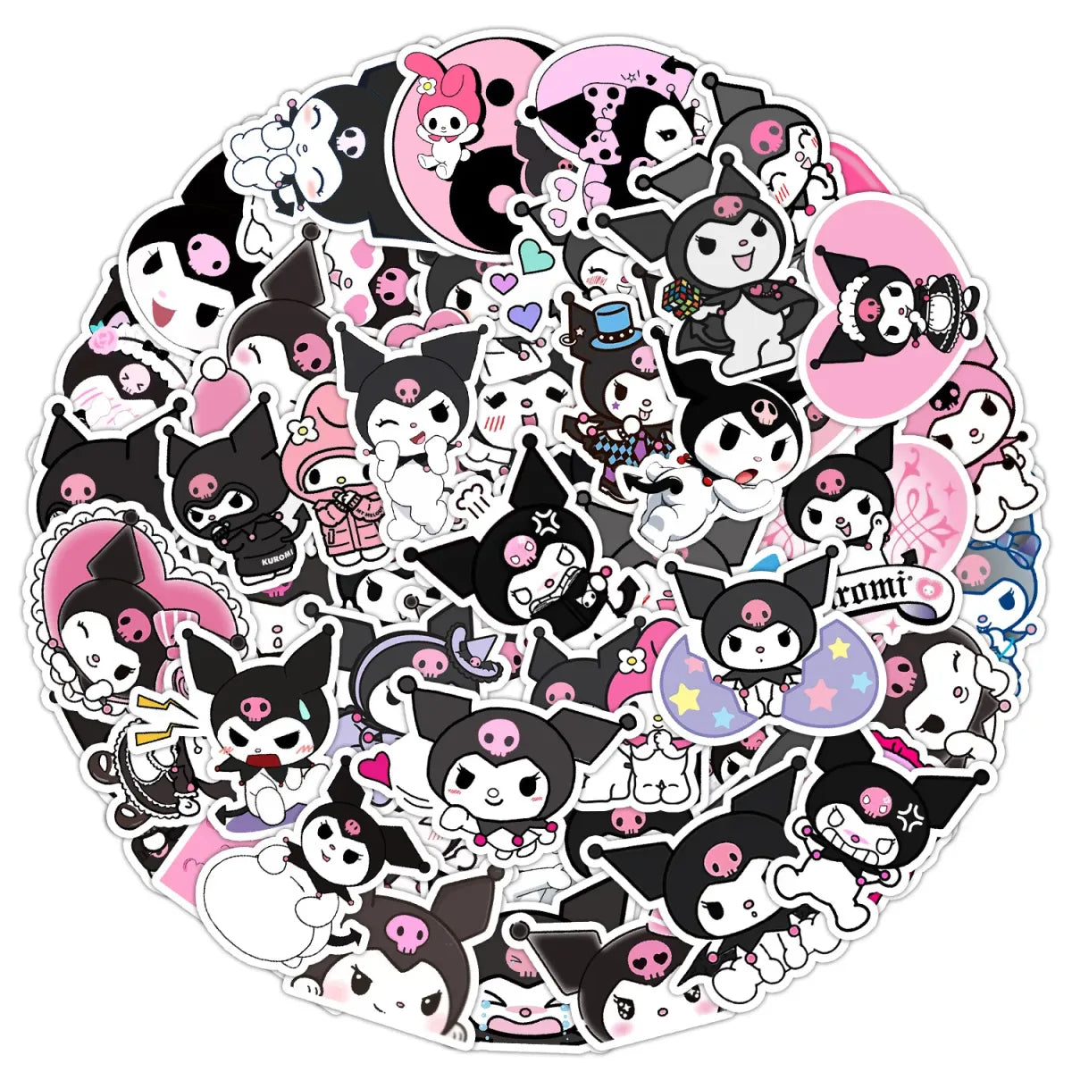 Kawaii Kuromi Stickers: Waterproof Decals - Stickers - 2
