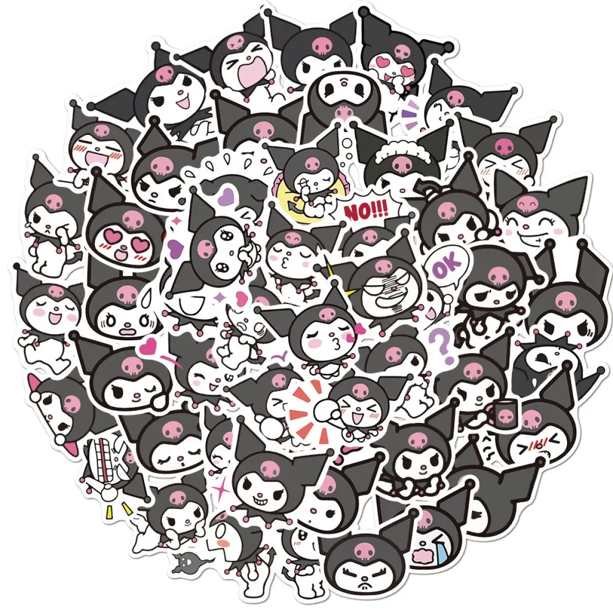 Kawaii Kuromi Stickers: Waterproof Decals - Stickers - 3