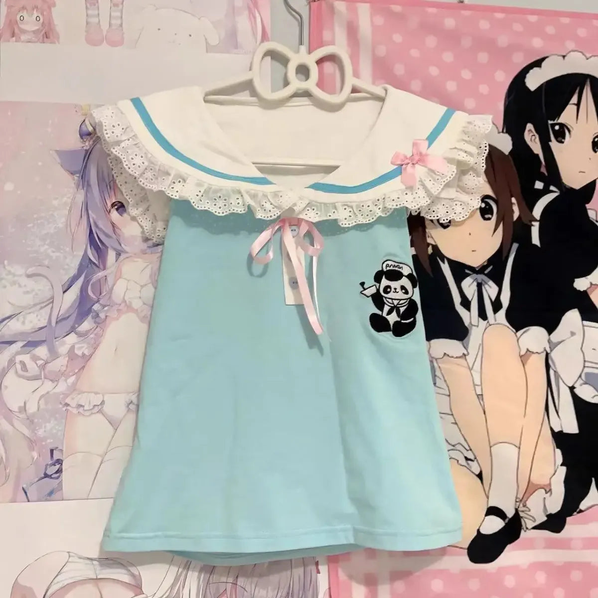 Kawaii Lace Patchwork T-Shirt - T-Shirts - 8