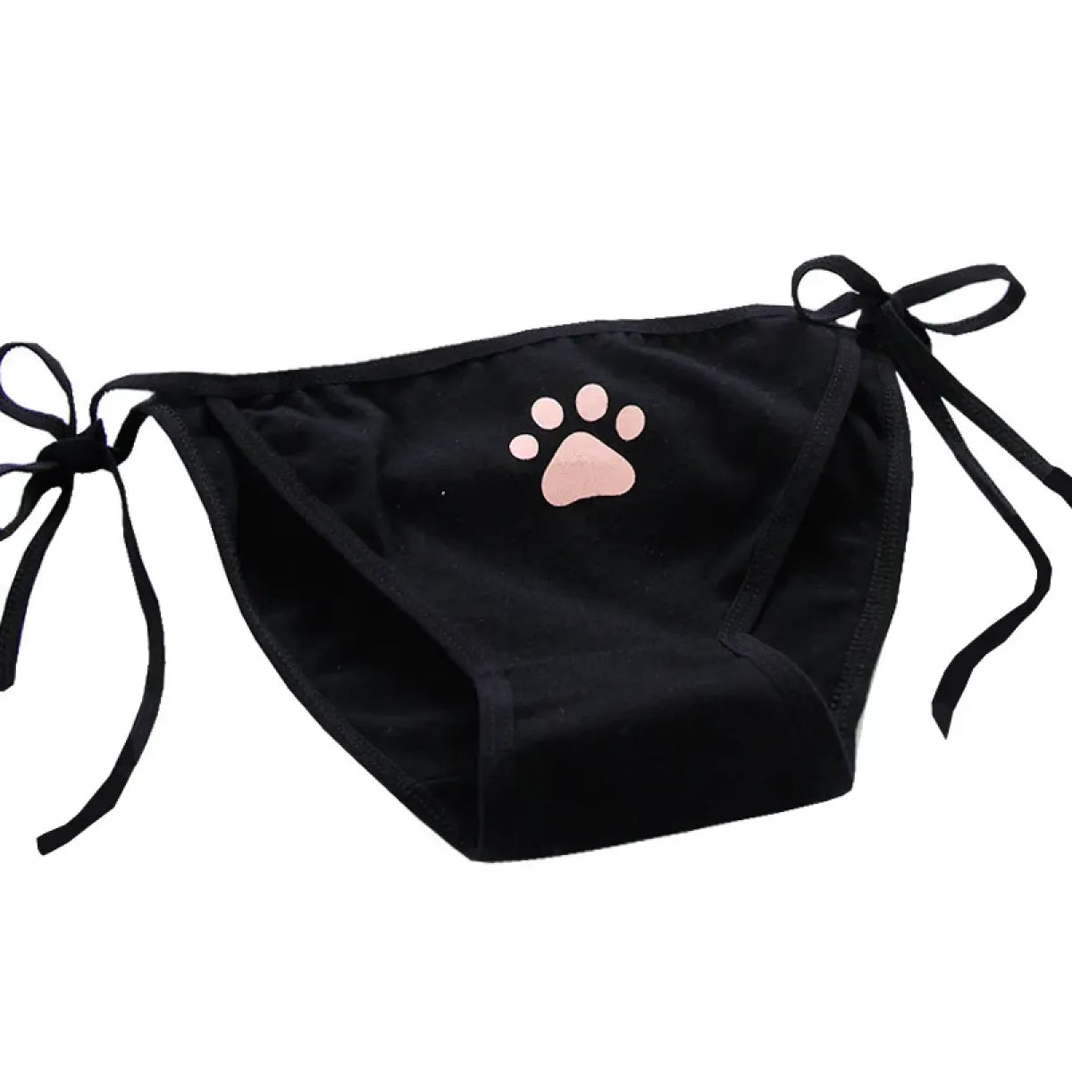 Cat Paw Tie-Side Cotton Panties – Kawaii Lolita Lingerie - Women’s Clothing & Accessories - Panties - 3