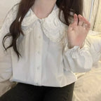 Kawaii Lolita Ruffle Knit Sweater Vest - Japanese Bow Cardigan - Sweaters - 12