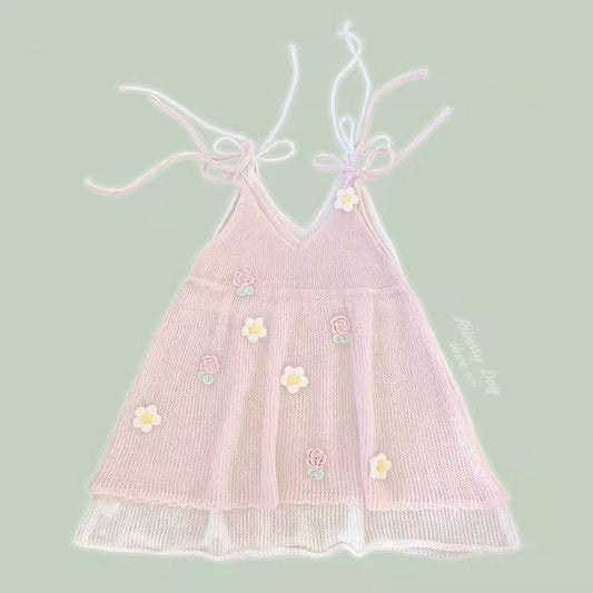 Kawaii Lolita Sling Dress - Pink / S - All Dresses - Dresses - 7 - 2024