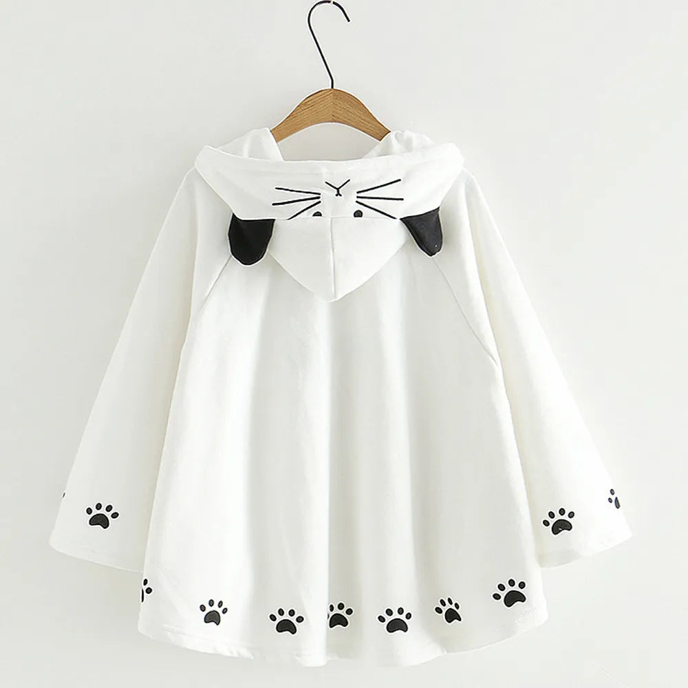 Kawaii Neko Cat Paws Harajuku Hoodie - Women’s Clothing & Accessories - Shirts & Tops - 3 - 2024