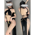 Kawaii Nun Cosplay Lingerie with Headscarf - Women’s Clothing & Accessories - 2