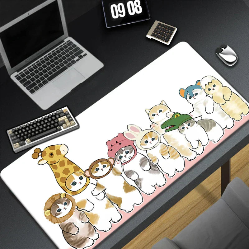 Kawaii Office Desk Mat - Adorned with Cute Cat Designs - All Products - Mouse Pads - 5 - 2024