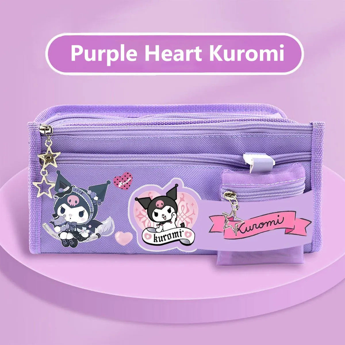 Sanrio Kawaii Pencil Case - Kuromi Cinnamoroll My Melody - Large Capacity Pen Bag - CG360 - Stationary & More - Pen &