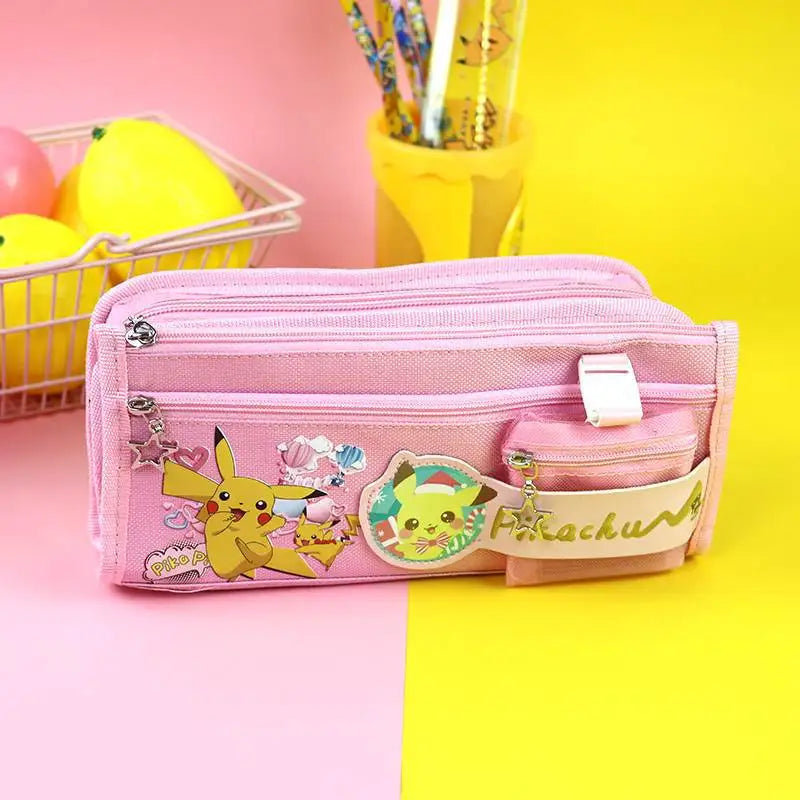 Sanrio Kawaii Pencil Case - Kuromi Cinnamoroll My Melody - Large Capacity Pen Bag - CG371 - Stationary & More - Pen &