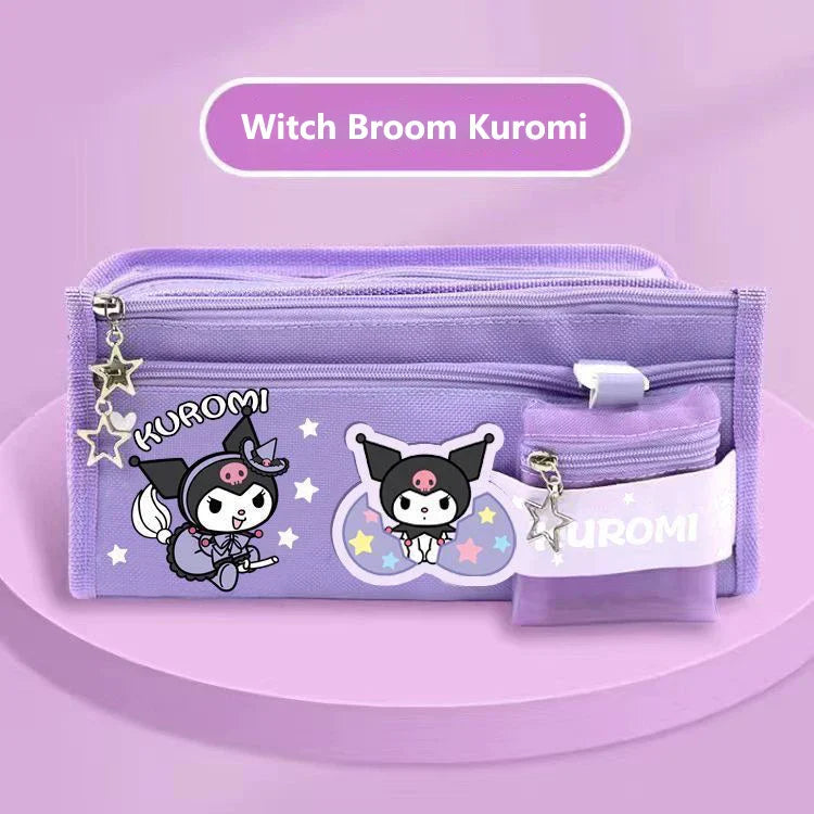 Sanrio Kawaii Pencil Case - Kuromi Cinnamoroll My Melody - Large Capacity Pen Bag - CG361 - Stationary & More - Pen &