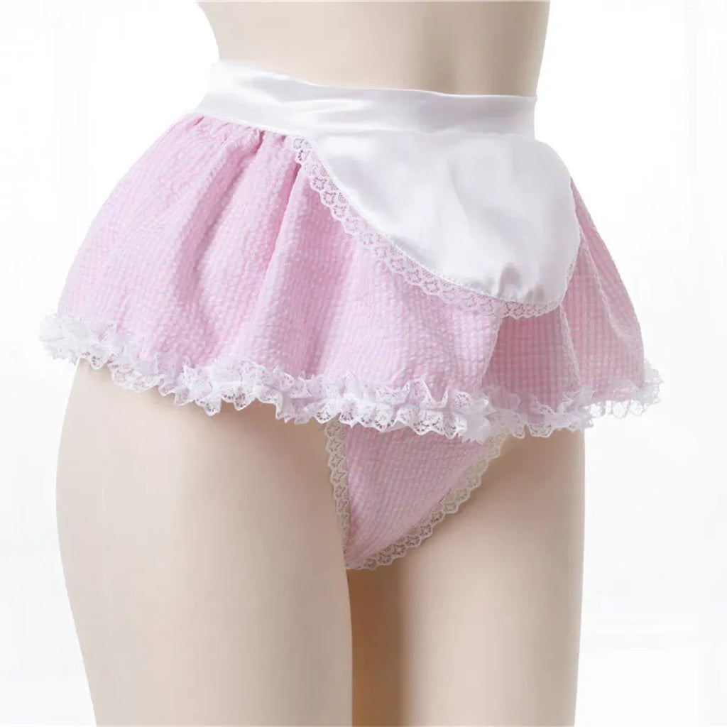 Kawaii Pink Apron Maid Lingerie Set - Women’s Clothing & Accessories - 4