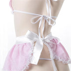Kawaii Pink Apron Maid Lingerie Set - Women’s Clothing & Accessories - 5