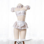 Kawaii Pink Apron Maid Lingerie Set - Women’s Clothing & Accessories - 7