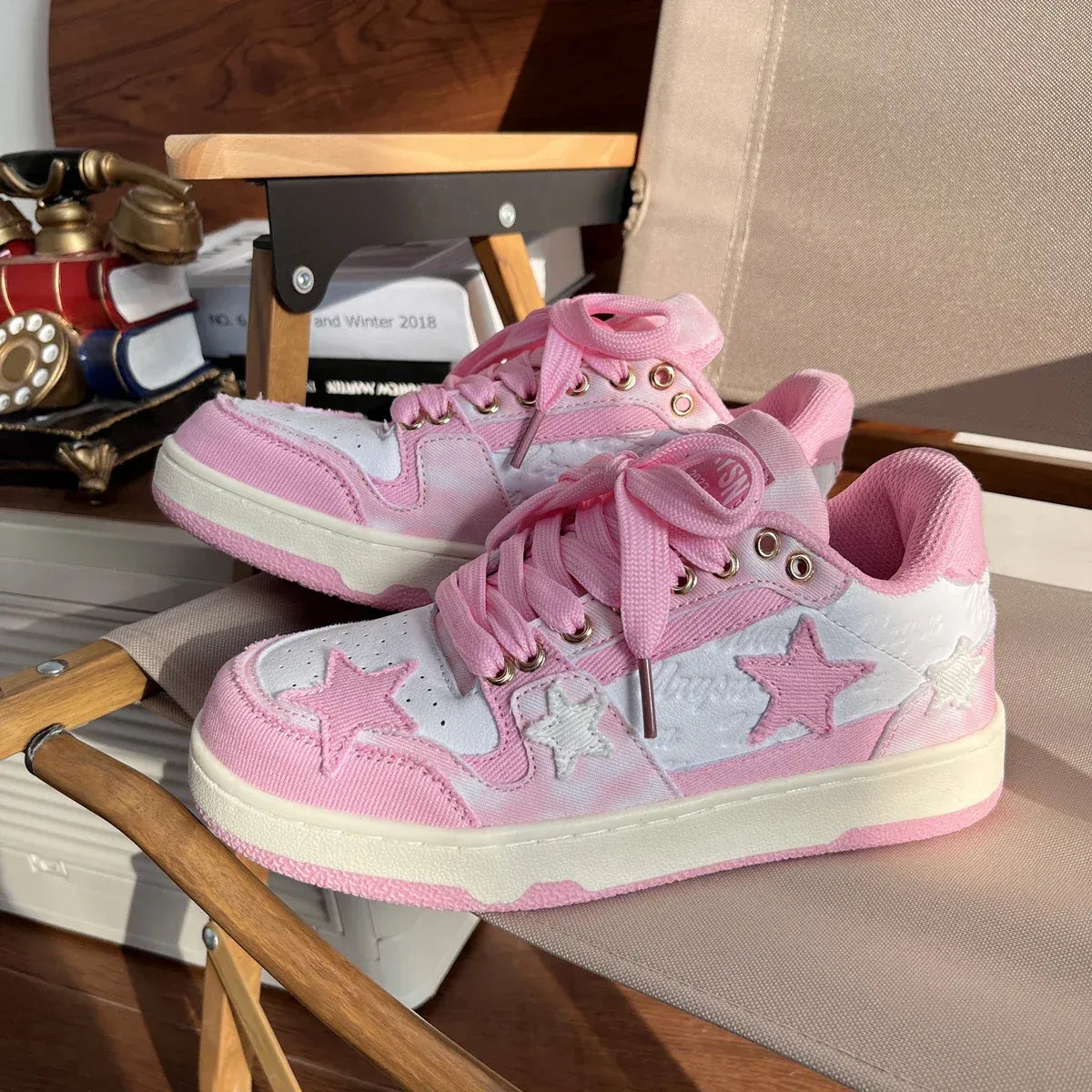 Kawaii Pink Casual Sneakers - Shoes - 7