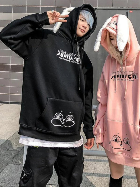 Kawaii Rabbit Ears Oversized Hoodie - Hoodies & Sweatshirts - Shirts & Tops - 2 - 2024