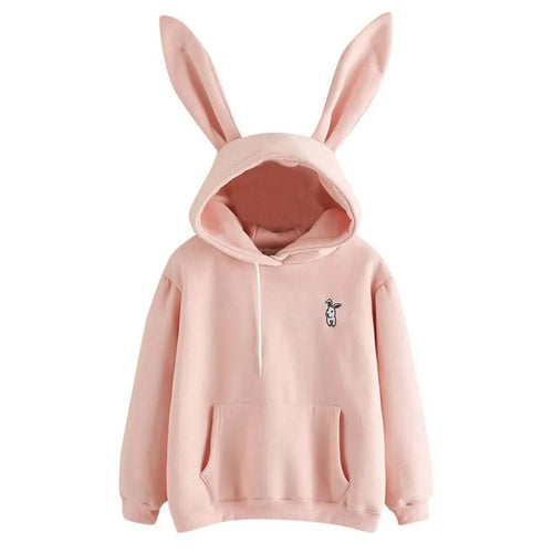 Women’s Kawaii Rabbit Hoodie - Women’s Clothing & Accessories - 1