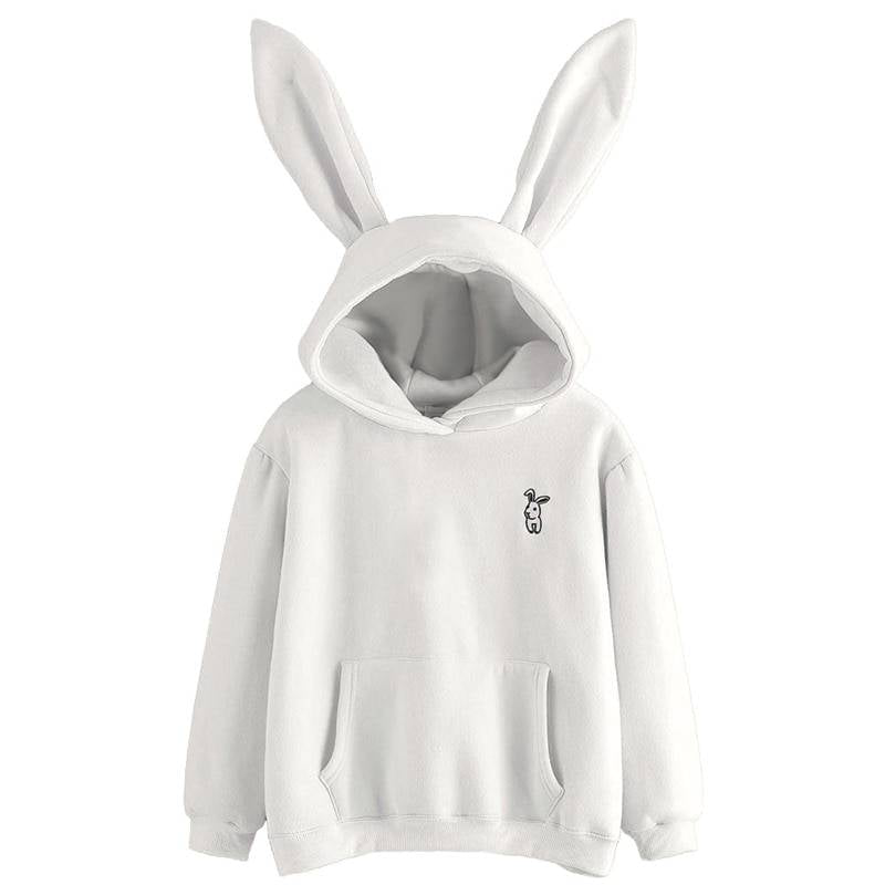 Women’s Kawaii Rabbit Hoodie - Women’s Clothing & Accessories - Shirts & Tops - 3 - 2024