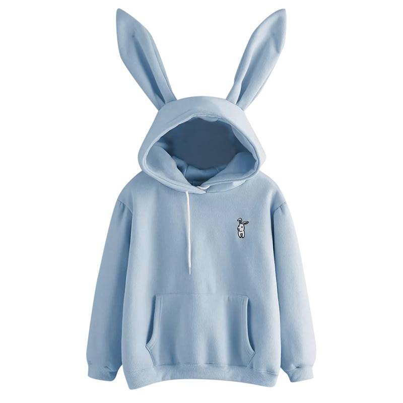 Women’s Kawaii Rabbit Hoodie - Women’s Clothing & Accessories - Shirts & Tops - 4 - 2024