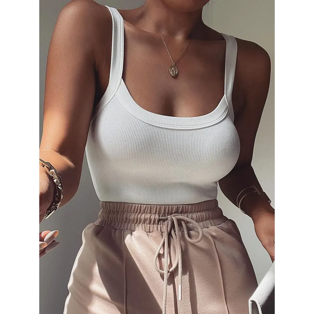 Kawaii Ribbed Sleeveless Bodysuit - Women’s Clothing & Accessories - Bodysuits - 4