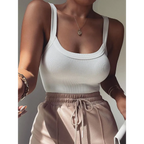 Kawaii Ribbed Sleeveless Bodysuit - Women’s Clothing & Accessories - Bodysuits - 4