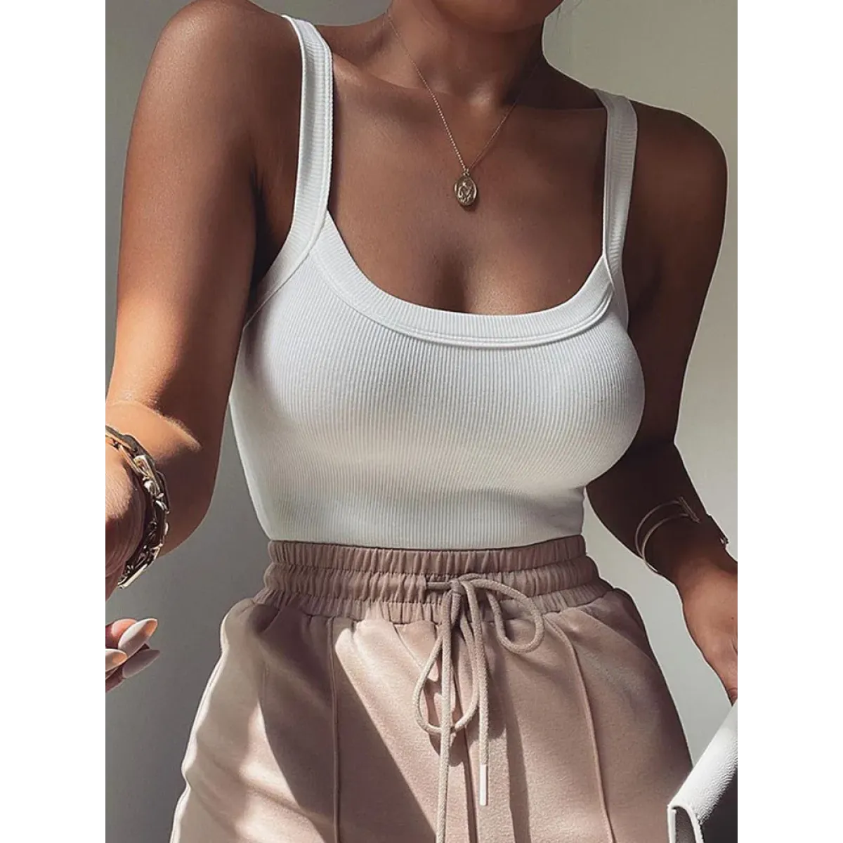 Kawaii Ribbed Sleeveless Bodysuit - Women’s Clothing & Accessories - Bodysuits - 4