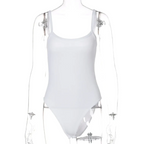 Kawaii Ribbed Sleeveless Bodysuit - Women’s Clothing & Accessories - Bodysuits - 5