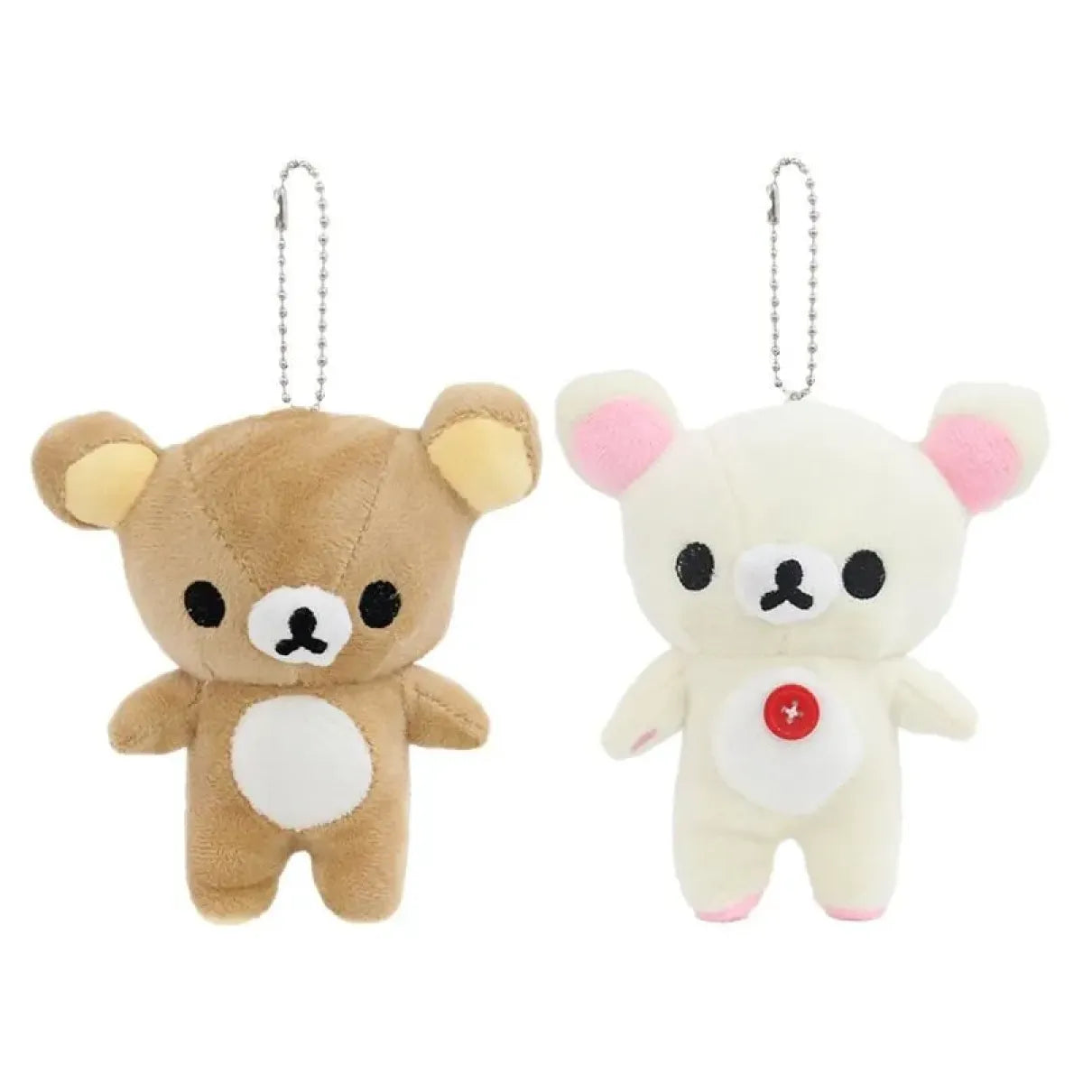 Kawaii Rilakkuma Plush Bear Keychain – Cute Backpack Pendant Toy - Women Bags & Wallets - Plushie - 5
