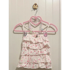 White Kawaii Ruffle Camisole – Bunny Embroidery & Bow Print - Women’s Clothing & Accessories - Camisole - 2