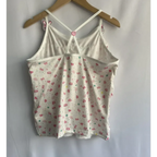 White Kawaii Ruffle Camisole – Bunny Embroidery & Bow Print - Women’s Clothing & Accessories - Camisole - 5