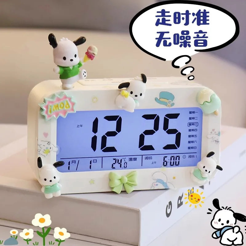 Kawaii Sanrio Alarm Clock - Kuromi Cinnamoroll & My Melody - All Products - Alarm Clocks - 4 - 2024