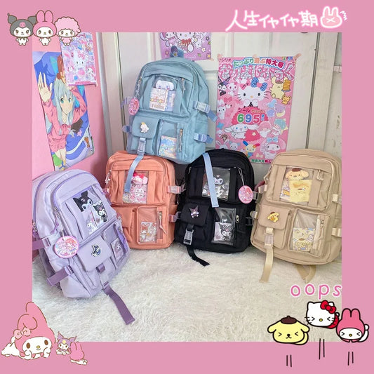 Kawaii Sanrio Backpack - My Melody Kuromi & Cinnamoroll - Women Bags & Wallets - Backpacks - 2 - 2024