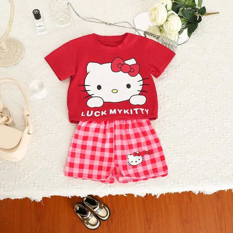 Kawaii Sanrio Children Summer Pajamas Set - Red / 120 - All Products - Baby & Toddler Clothing - 10 - 2024