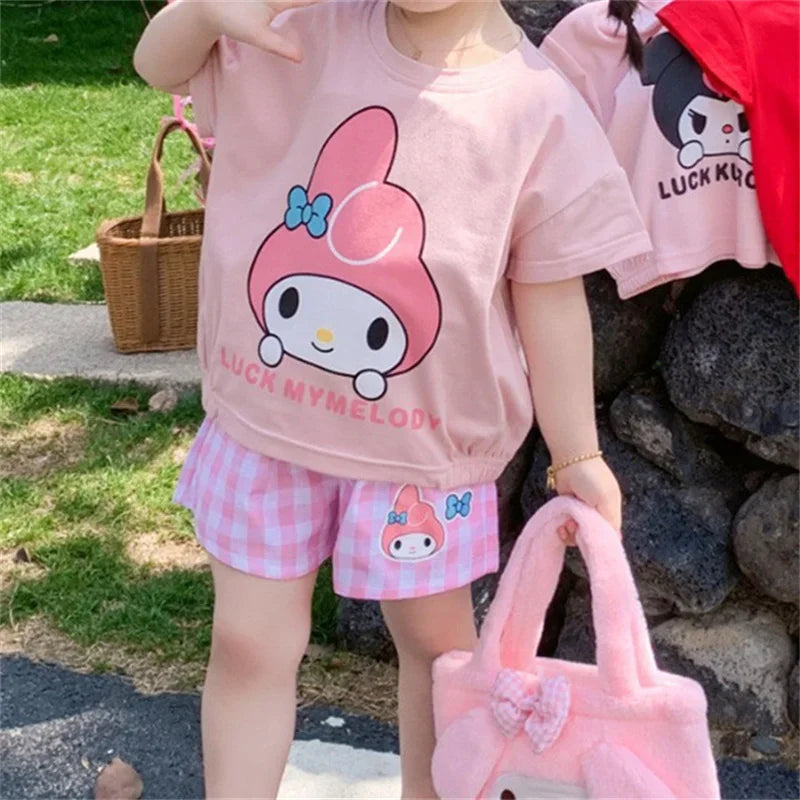 Kawaii Sanrio Children Summer Pajamas Set - All Products - Baby & Toddler Clothing - 4 - 2024