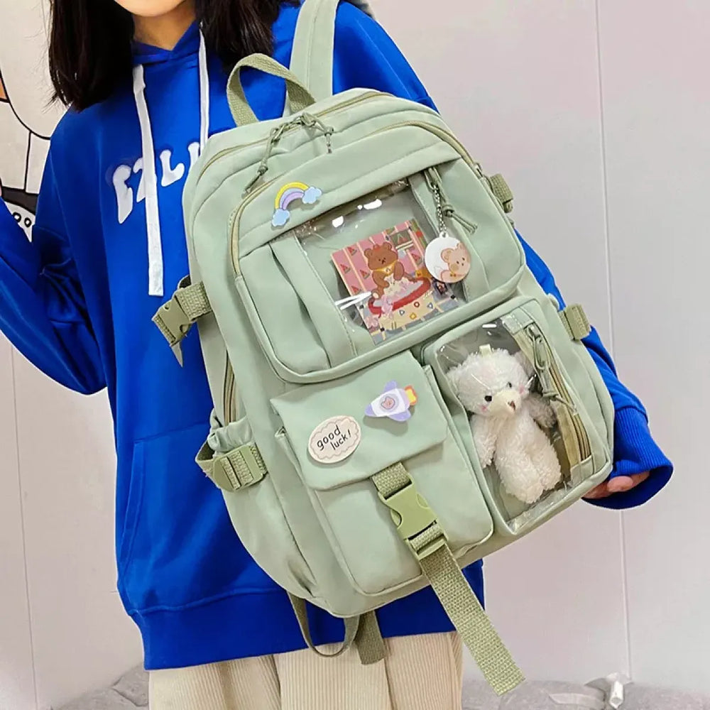 Kawaii Kids School Backpack - Women Bags & Wallets - 1
