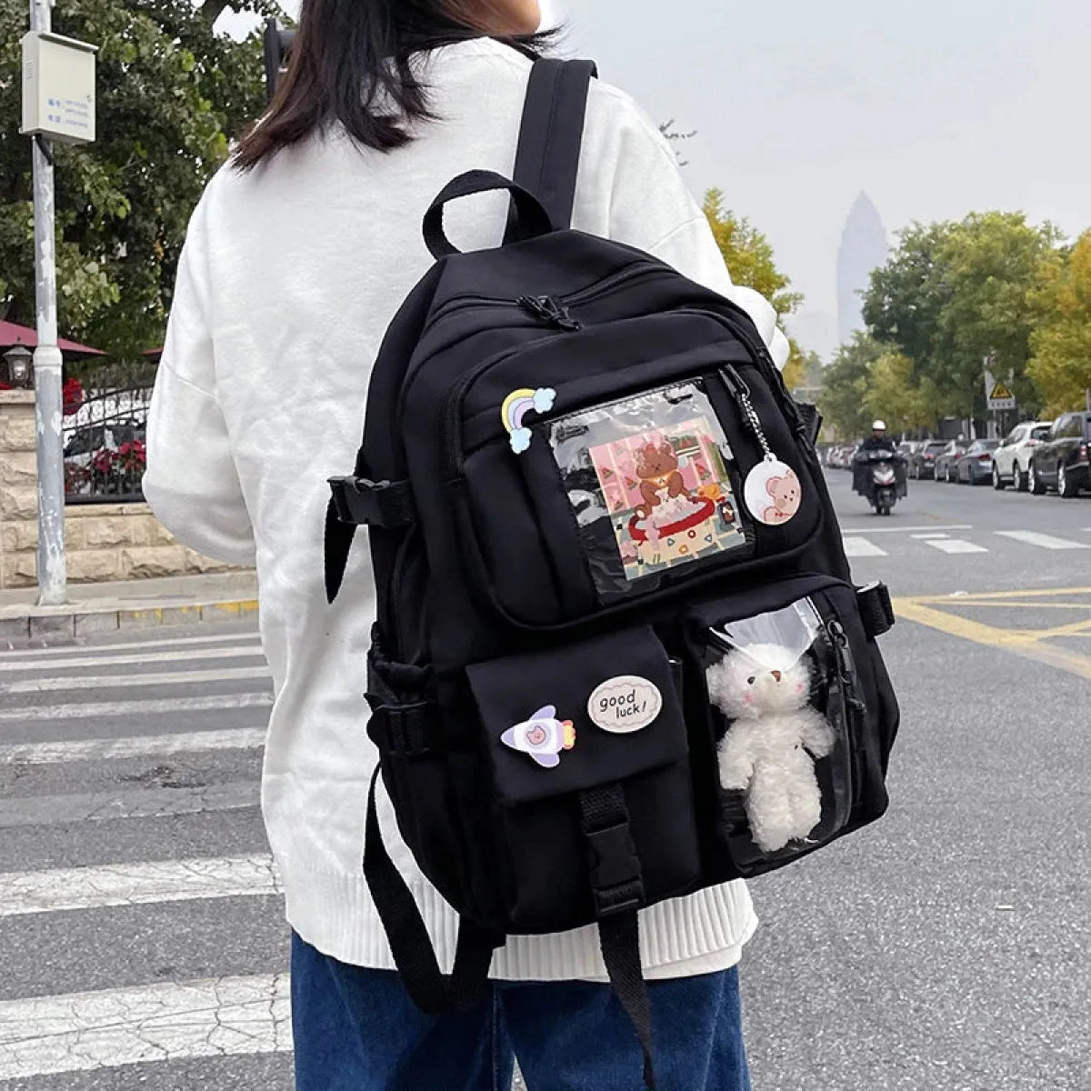 Kawaii Kids School Backpack - Women Bags & Wallets - 3