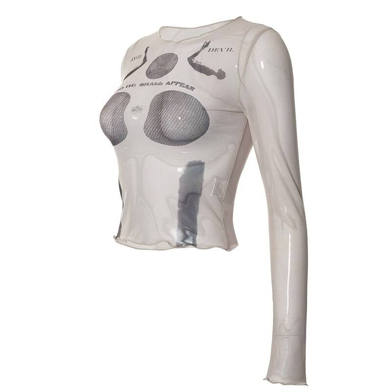 See Through Mesh Top - T-Shirts - Shirts & Tops - 9 - 2024