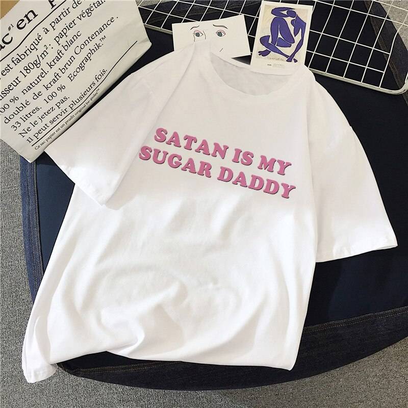 Satan Is My Sugar Daddy - T-Shirts - Shirts & Tops - 3 - 2024