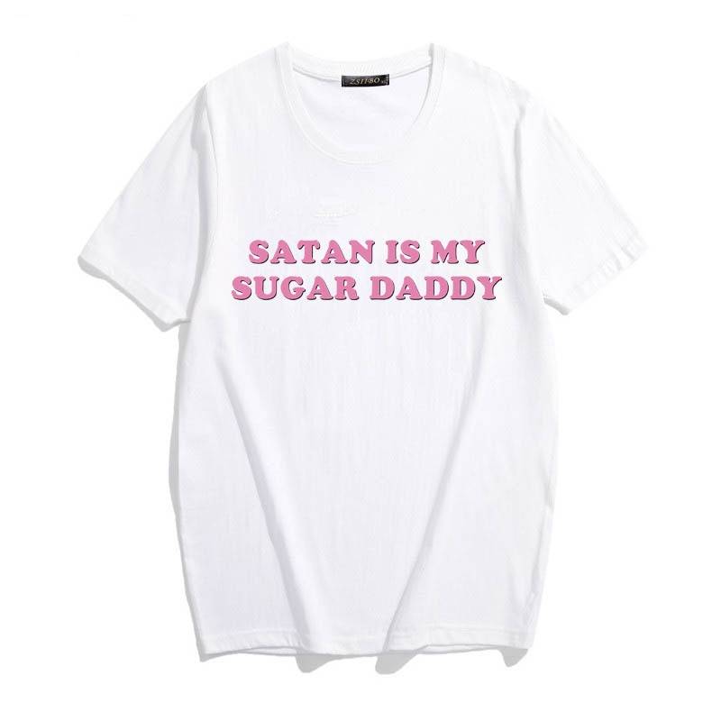 Satan Is My Sugar Daddy - T-Shirts - Shirts & Tops - 9 - 2024