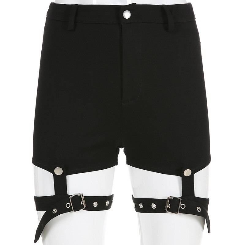 Hollow Out Punk Shorts - Bottoms - Shorts - 13 - 2024