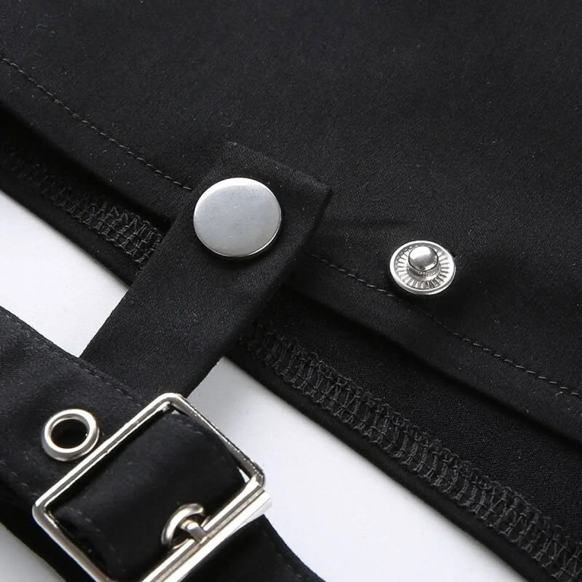 Hollow Out Punk Shorts - Bottoms - 16