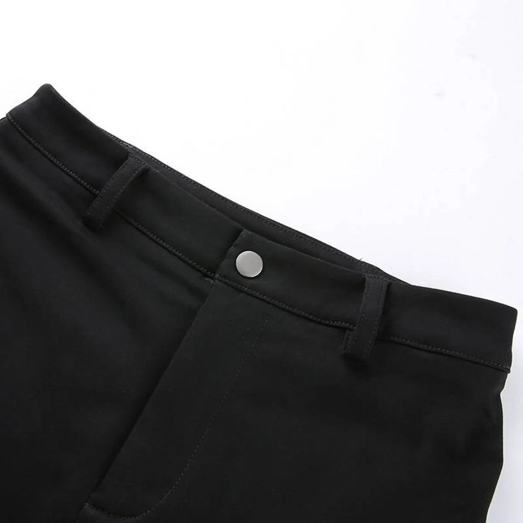 Hollow Out Punk Shorts - Bottoms - 18