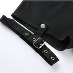 Hollow Out Punk Shorts - Bottoms - 4