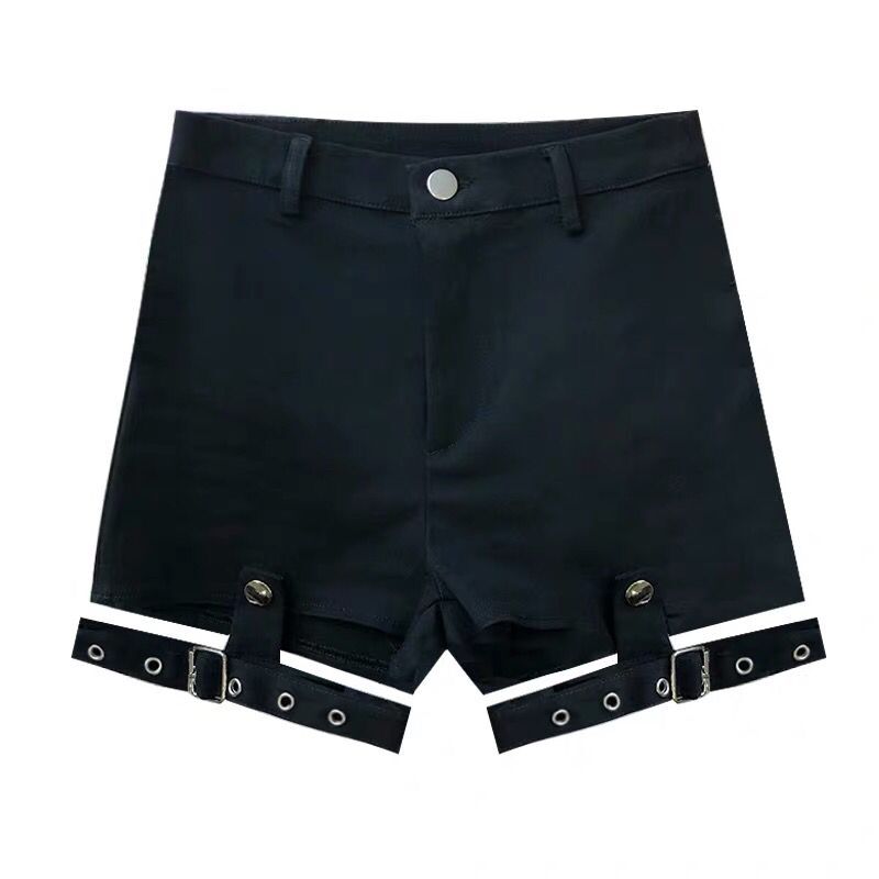 Hollow Out Punk Shorts - Bottoms - Shorts - 6 - 2024