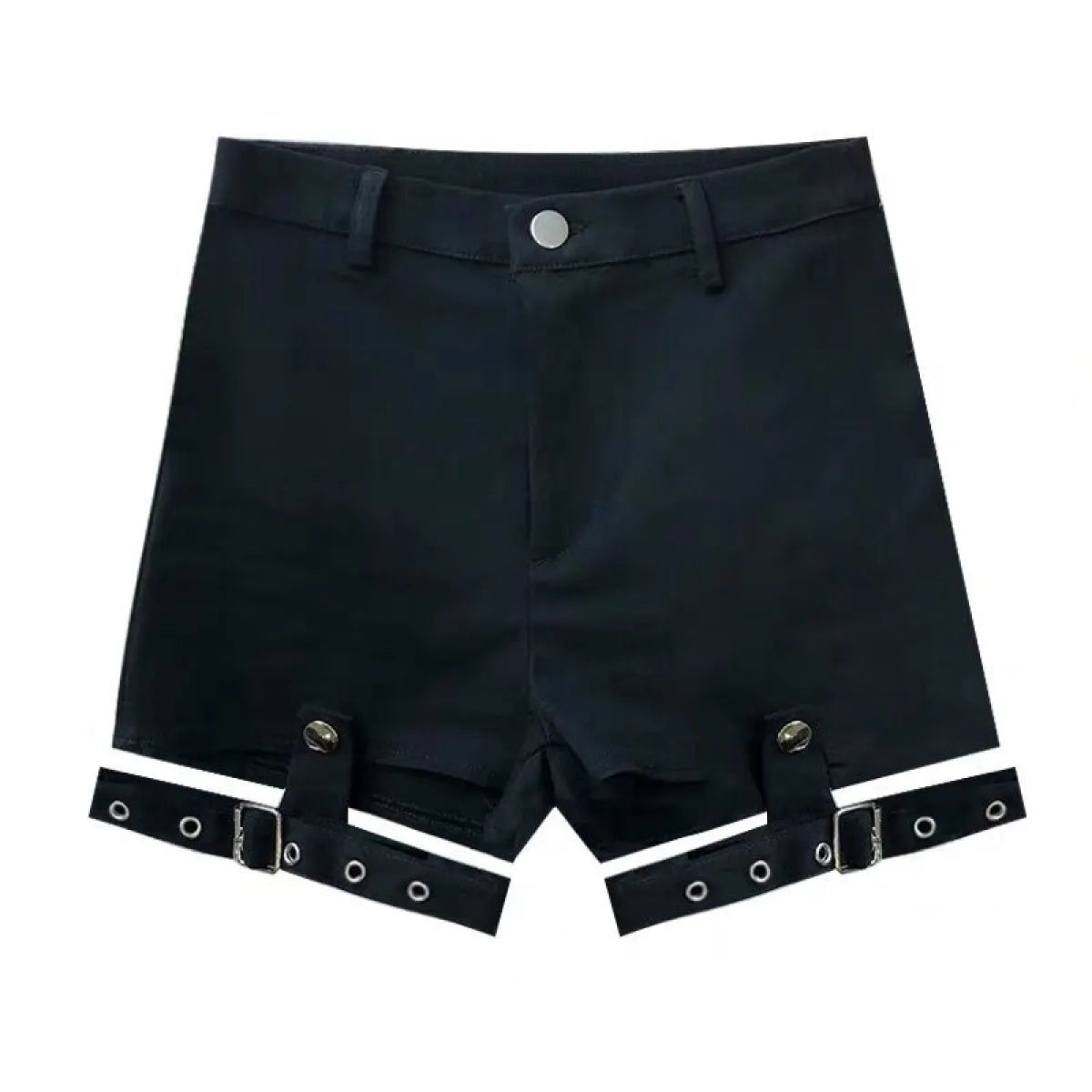 Hollow Out Punk Shorts - Bottoms - 6