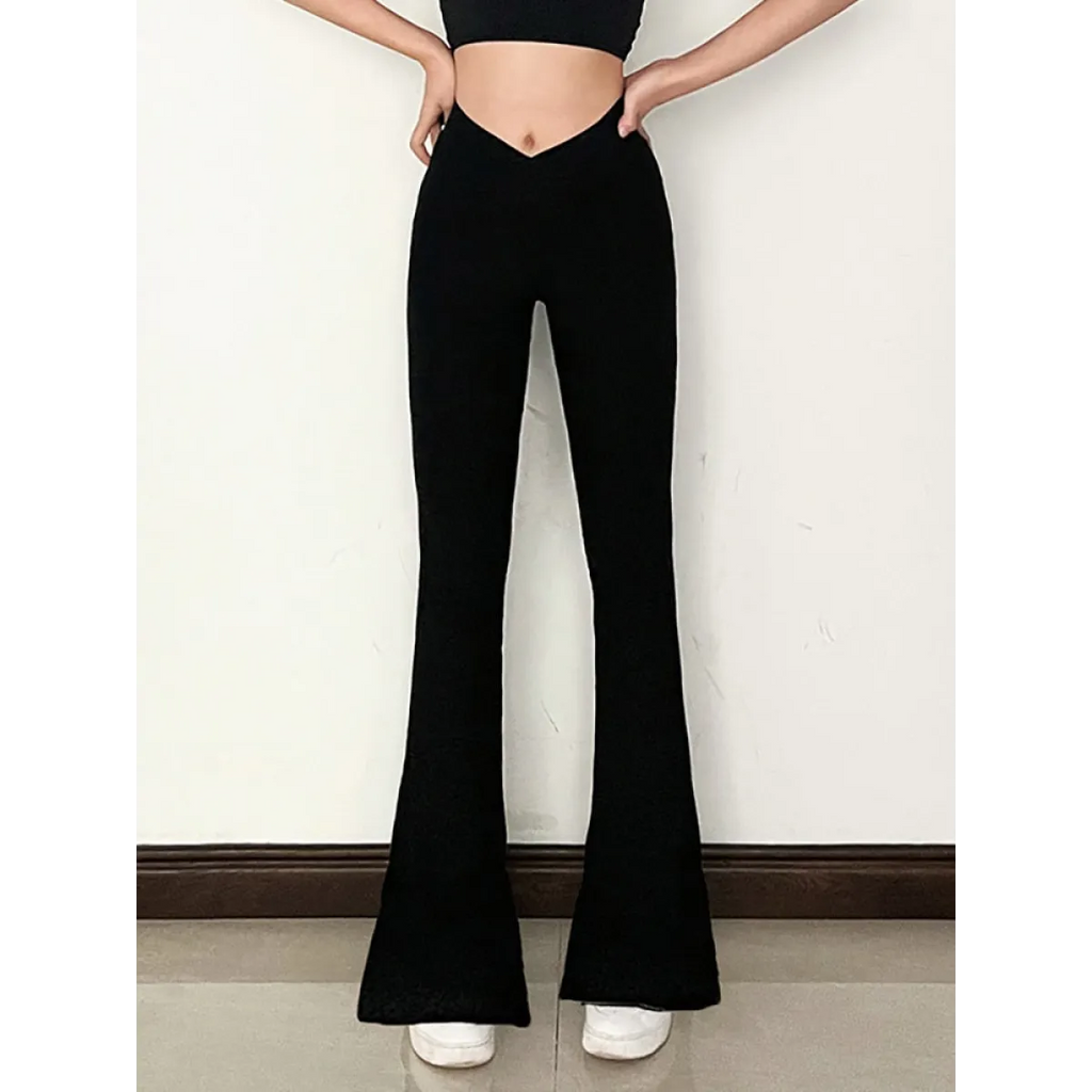 Bell Bottom Leggings - Bottoms - 2