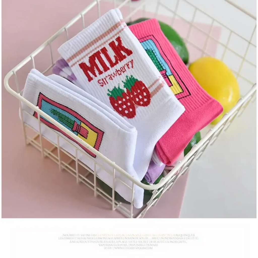 Moon Milk Kawaii Socks - Women’s Clothing & Accessories - 2