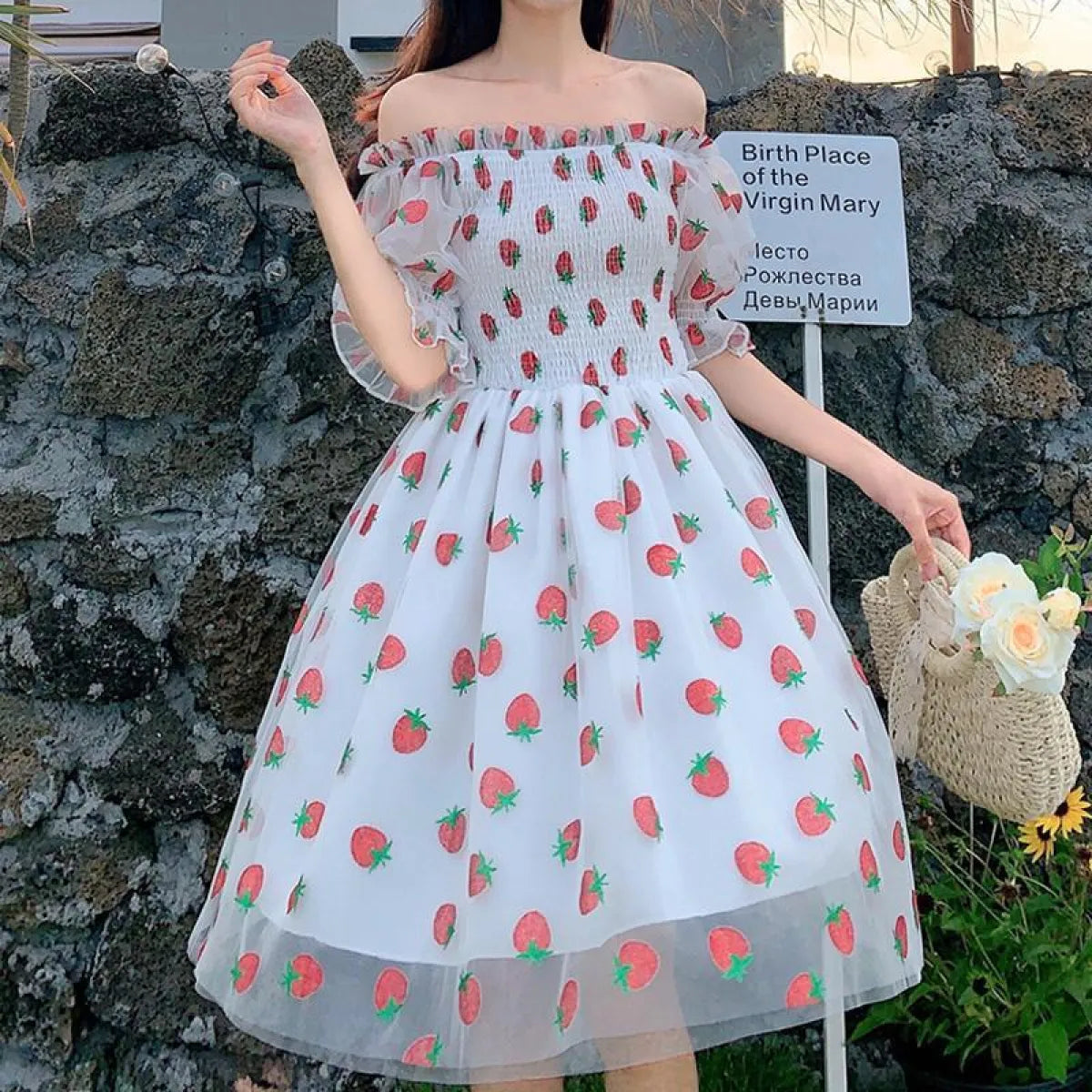 Kawaii Strawberry Dress - All Dresses - 1